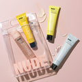 Nude Essentials for Sensitive Skin – 4-Step Full-Size Skincare Set with Gentle Cleanser, Toner, Exfoliator & Moisturizer/Primer | Vegan, Fragrance-Free, Travel-Friendly Skincare Routine