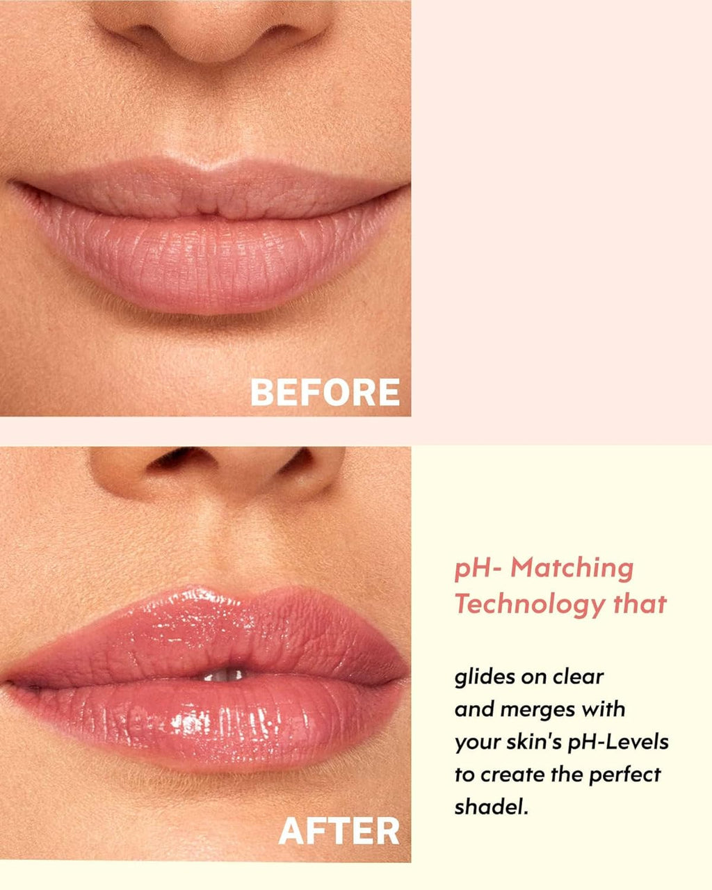 Tinted Lip Balm Flower Lipstick Tinted Lip Gloss Long Lasting PH Lipsticks Color Changing Lipstick Natural Chapstick Glitter Pink Lip Stick, Pink Flower