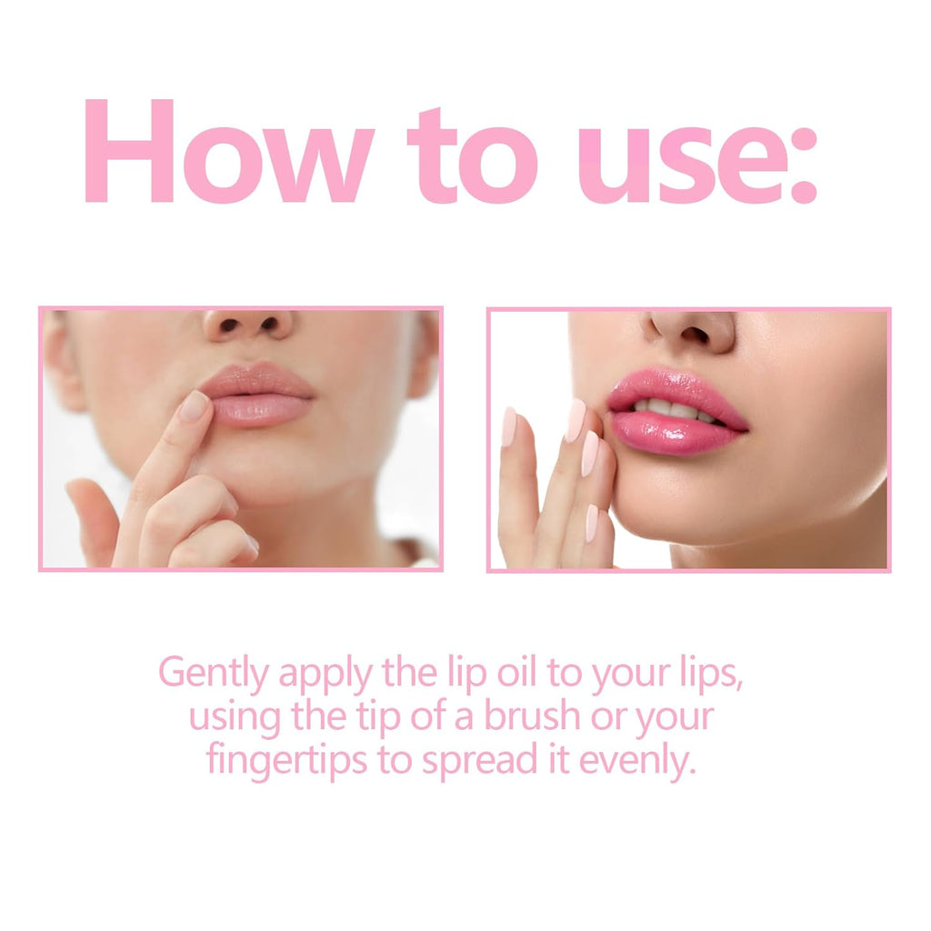 Color Changing Lip Oil, Magic Hydrating Glimmer Lip Gloss Balm, Transparent Plumping Lip Oil Tinted for Long Lasting Moisturizing Non-Sticky Fresh Texture Lip Oil - 1Pcs