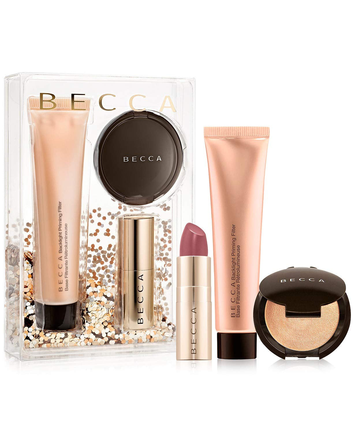 Makeup Set: Your Glow-To Glow Set - Gold, Makeup Set, Shimmer, Light Coverage, Unisex, All Skin Types, All Skin Tones