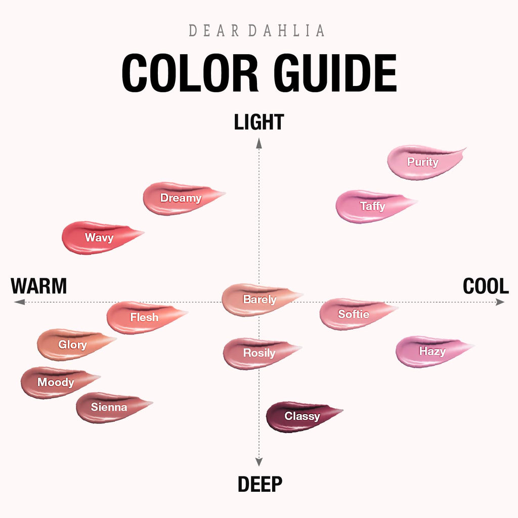 DEAR DAHLIA Petal Drop Liquid Blush (Dreamy) - Natural Dewy Glow Serum Blush, Buildable & Blendable, Sheer Watercolor Finish, Vegan Korean Makeup for Cheeks, 0.14 Oz
