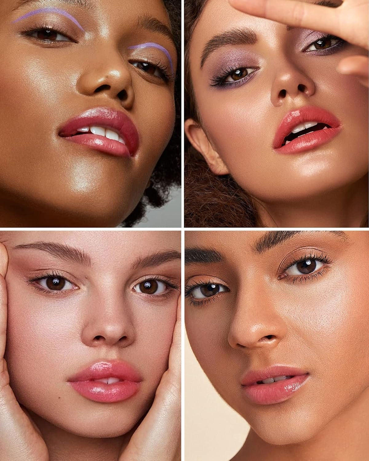 Tinted Lip Balm Flower Lipstick Tinted Lip Gloss Long Lasting PH Lipsticks Color Changing Lipstick Natural Chapstick Glitter Pink Lip Stick, Pink Flower